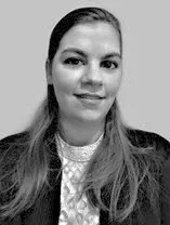 a black and white headshot photo of Shannon